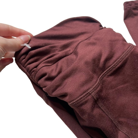 Free People Movement Twist 7/8 Leggings Size Small Red Wine Athletic Wear - Picture 4 of 8